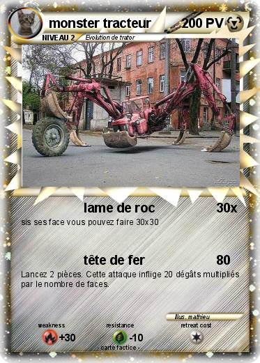 Pokemon monster tracteur