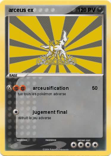 Pokemon arceus ex