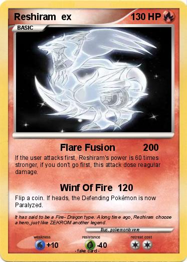 Pokemon Reshiram  ex