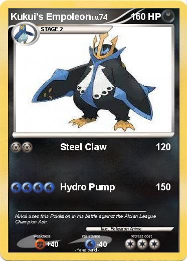 Pokemon Kukui's Empoleon