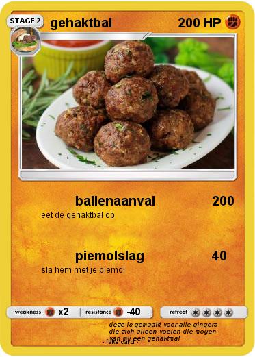 Pokemon gehaktbal