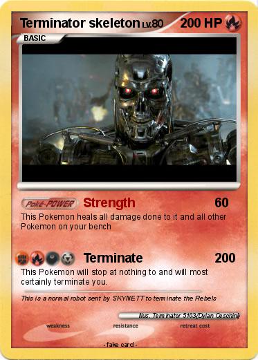 Pokemon Terminator skeleton