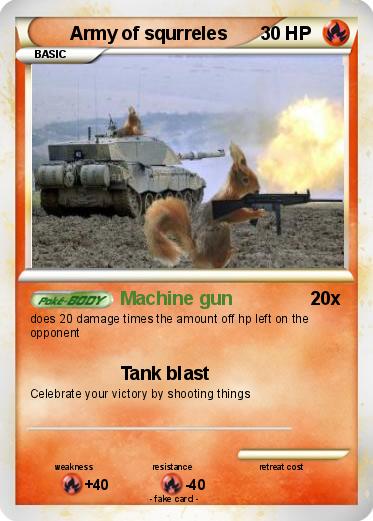 Pokemon Army of squrreles
