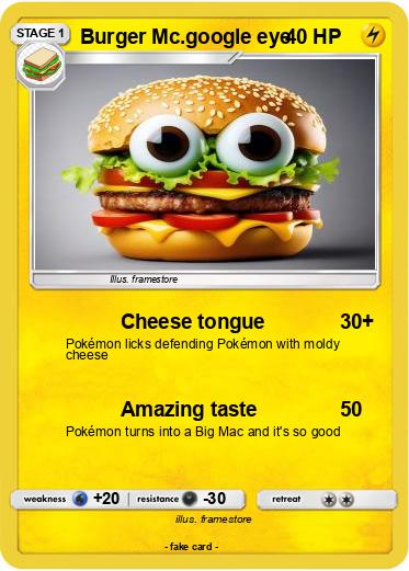 Pokemon Burger Mc.google eye