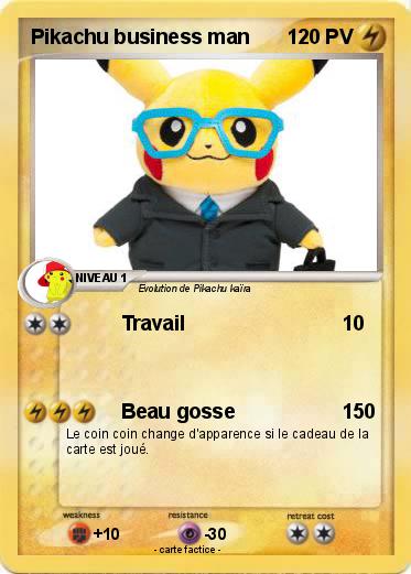 Pokemon Pikachu business man