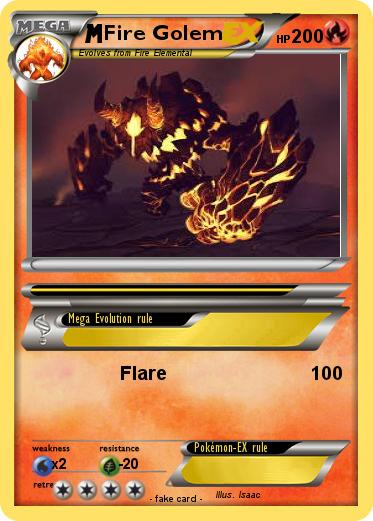 Pokemon Fire Golem