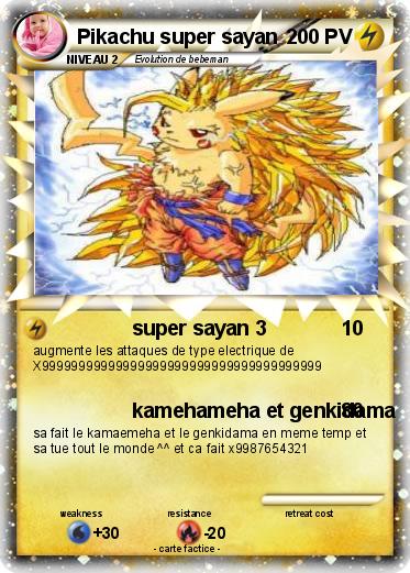 Pokemon Pikachu super sayan