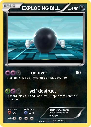 Pokemon EXPLODING BILL