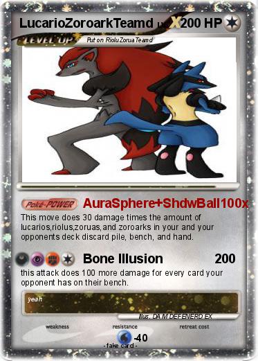 Pokemon LucarioZoroarkTeamd
