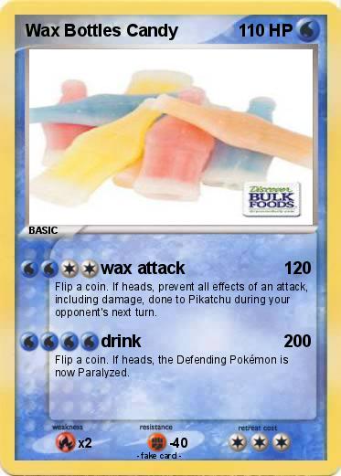 Pokemon Wax Bottles Candy