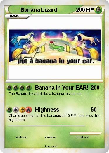 Pokemon Banana Lizard