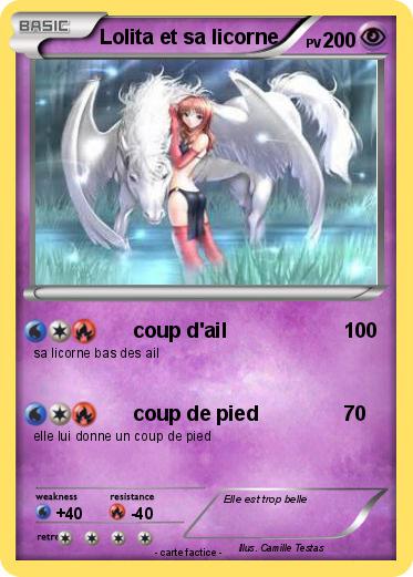 Pokemon Lolita et sa licorne