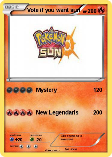 Pokemon Vote if you want sun