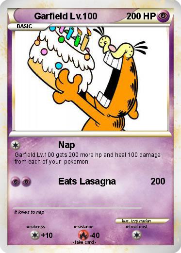 Pokemon Garfield Lv.100