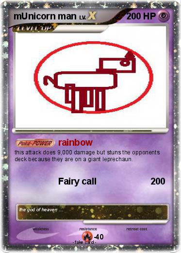 Pokemon mUnicorn man