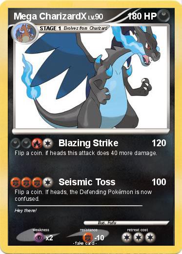Pokemon Mega CharizardX
