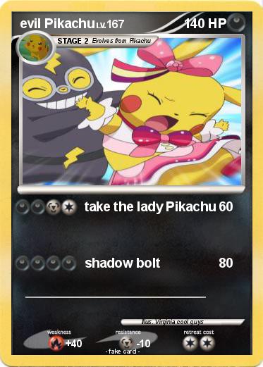 Pokemon evil Pikachu