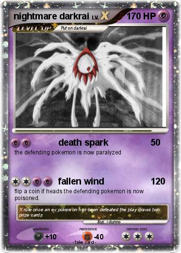 Pokemon nightmare darkrai