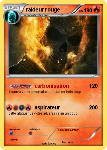 Pokemon raideur rouge