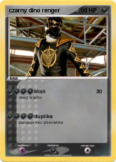 Pokemon czarny dino renger