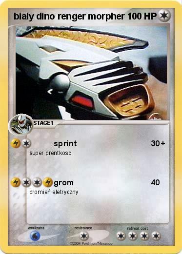 Pokemon biały dino renger morpher