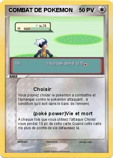Pokemon COMBAT DE POKEMON