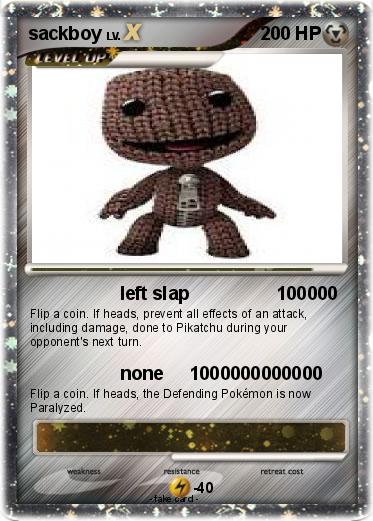 Pokemon sackboy