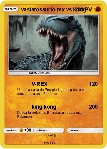 Pokemon vastatosaurio rex vs kong