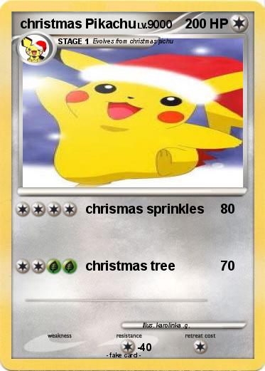 Pokemon christmas Pikachu