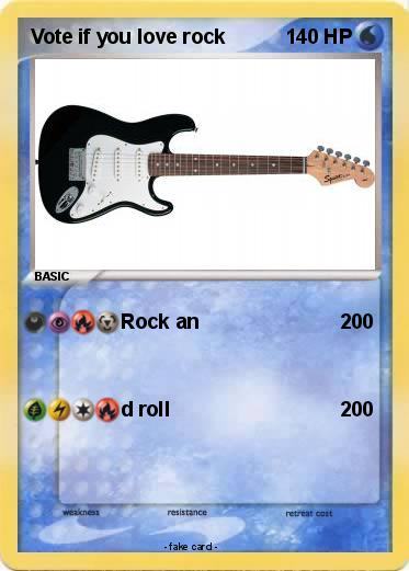 Pokemon Vote if you love rock