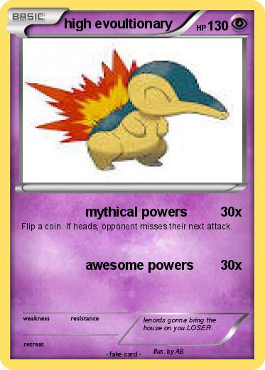 Pokemon high evoultionary