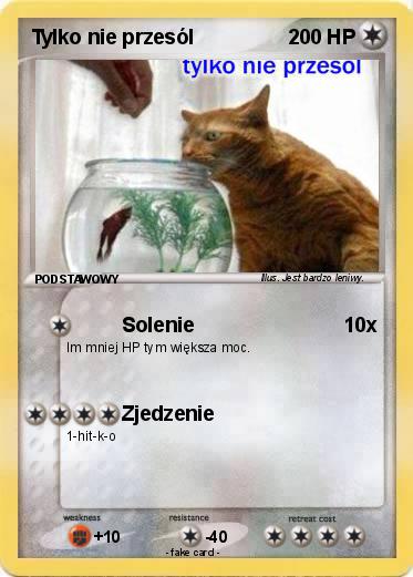 Pokemon Tylko nie przesól