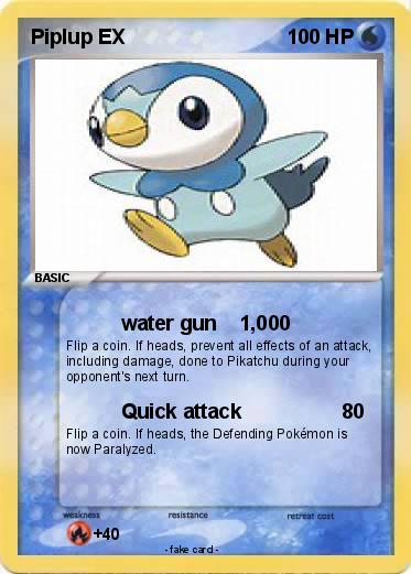 Pokemon Piplup EX