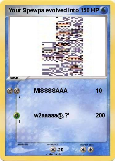 Pokemon Your Spewpa evolved into