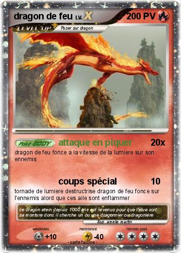 Pokemon dragon de feu
