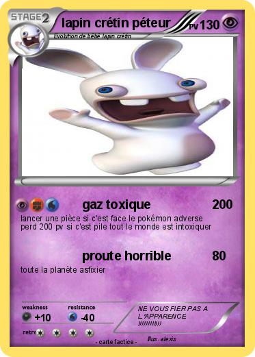 Pokemon lapin crétin péteur