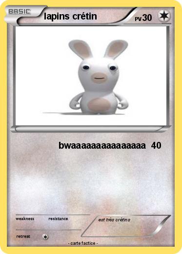 Pokemon lapins crétin