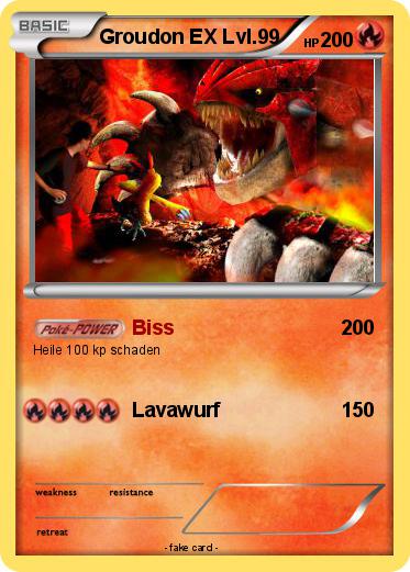 Pokemon Groudon EX Lvl.99