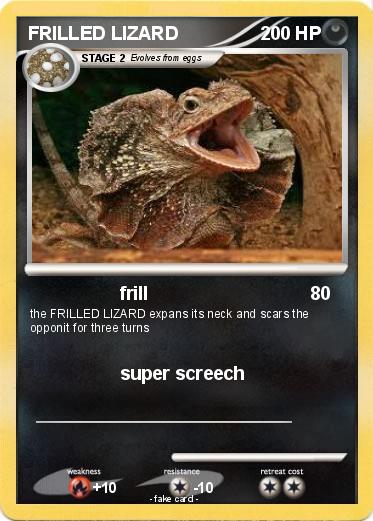 Pokemon FRILLED LIZARD