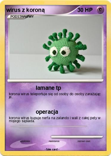 Pokemon wirus z koroną