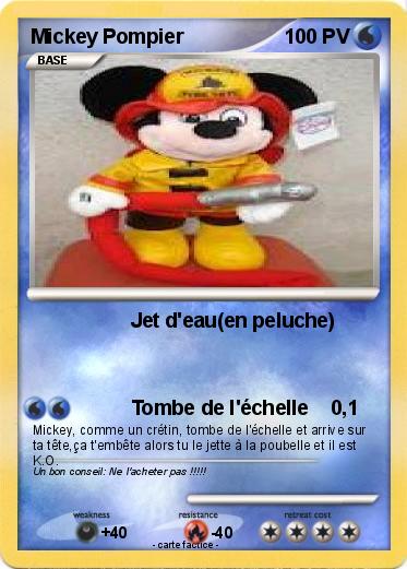 Pokemon Mickey Pompier
