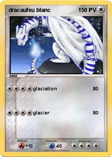Pokemon dracaufeu blanc