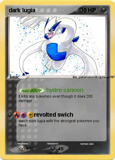 Pokemon dark lugia
