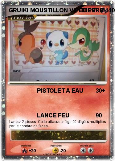 Pokemon GRUIKI MOUSTILLON VIPELIERRE 140