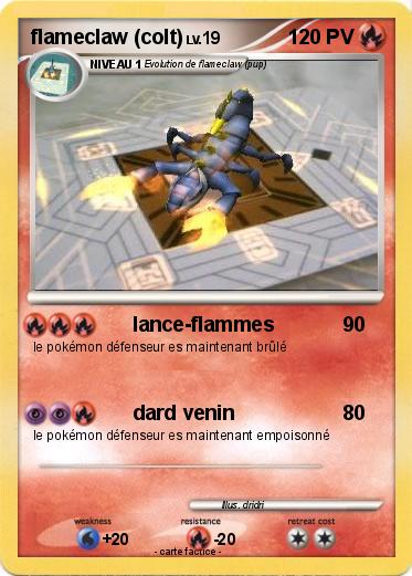 Pokemon flameclaw (colt)