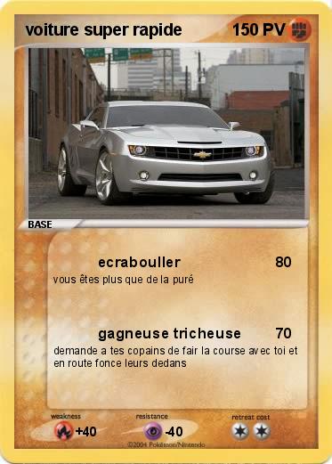 Pokemon voiture super rapide