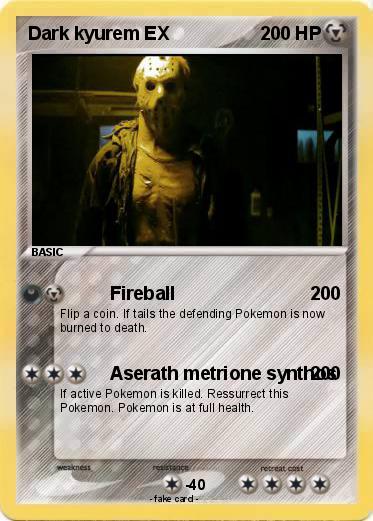 Pokemon Dark kyurem EX