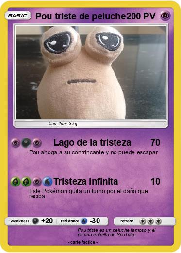 Pokemon Pou triste de peluche