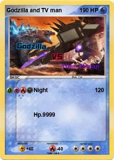Pokemon Godzilla and TV man