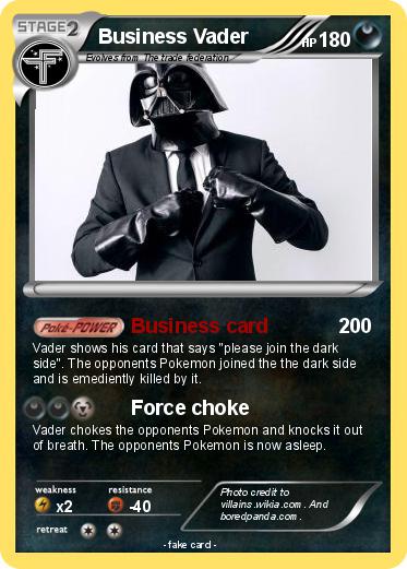 Pokemon Business Vader